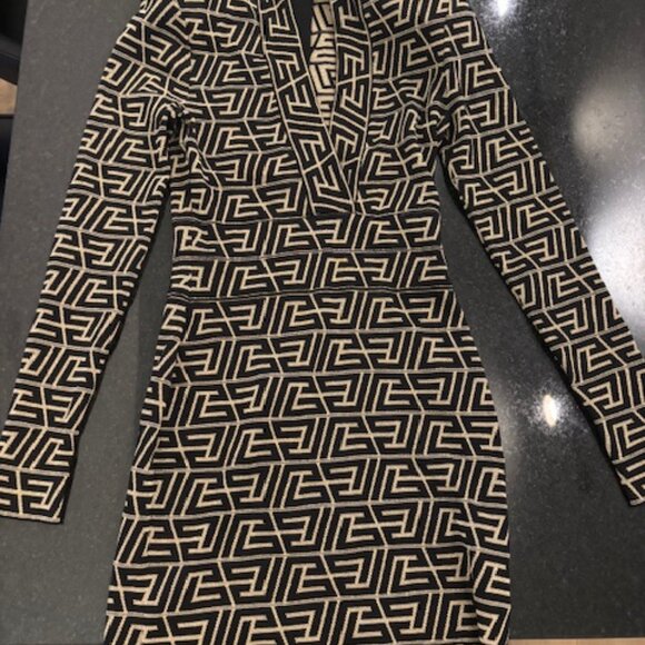 Balmain black and gold knit dress, US 8 FR 40 - Picture 5 of 8